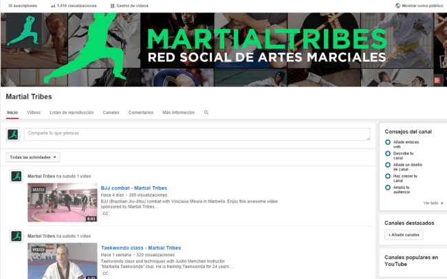 canal artes marciales