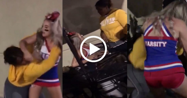 Cheerleader Destroys Bully Cheerleader Destroys Bully